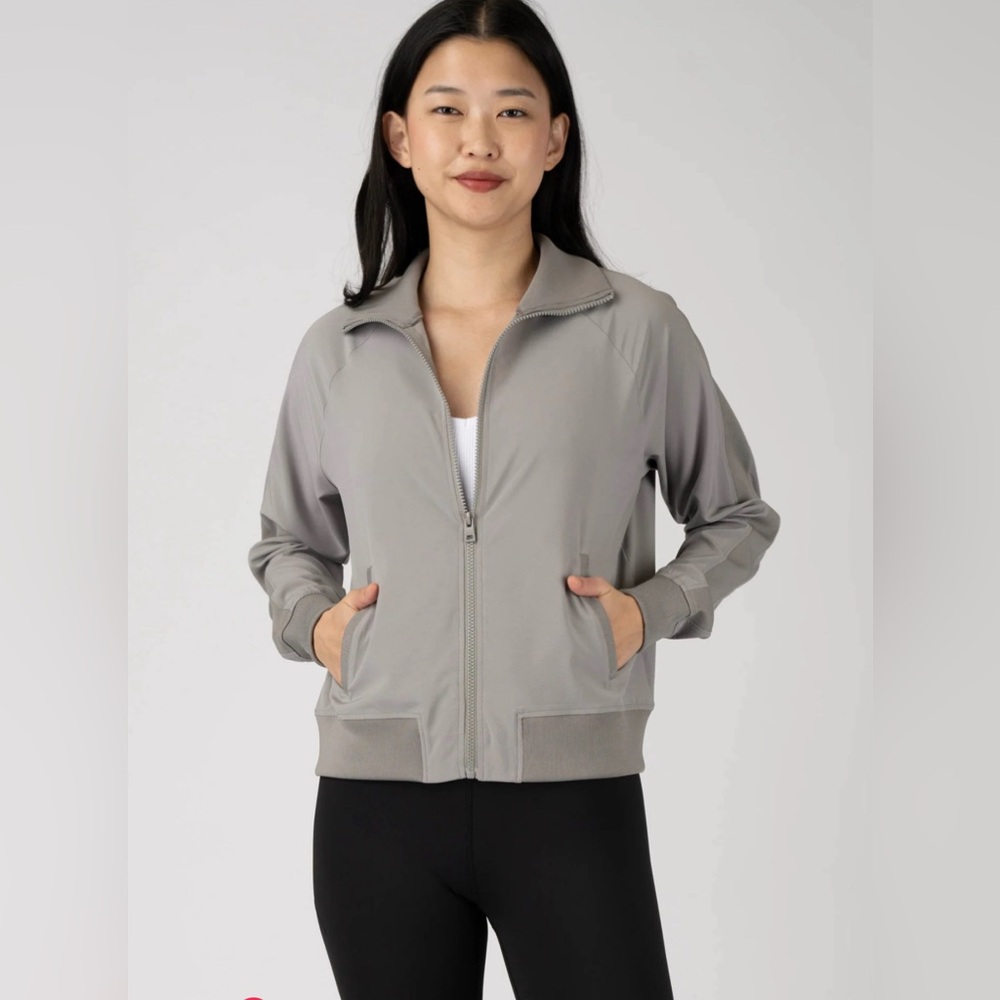 NWOT 90 Degree Funnel Neck Bomber Zip-Up Jacket